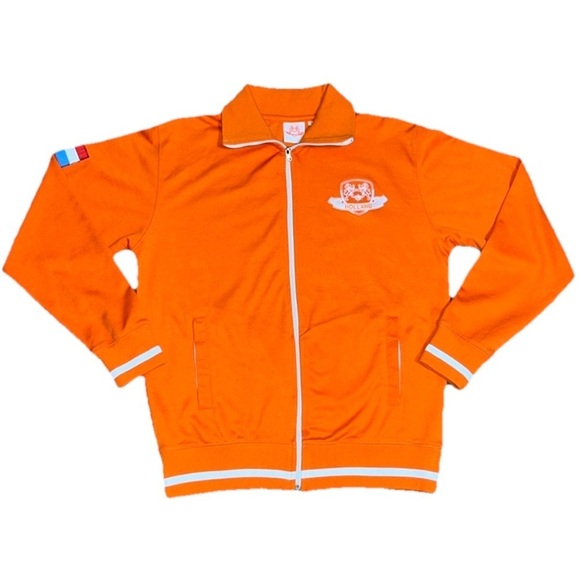 Holland Amsterdam Soccer Embroidered Jacket Orange Men’s Small Women’s Large - Picture 1 of 8
